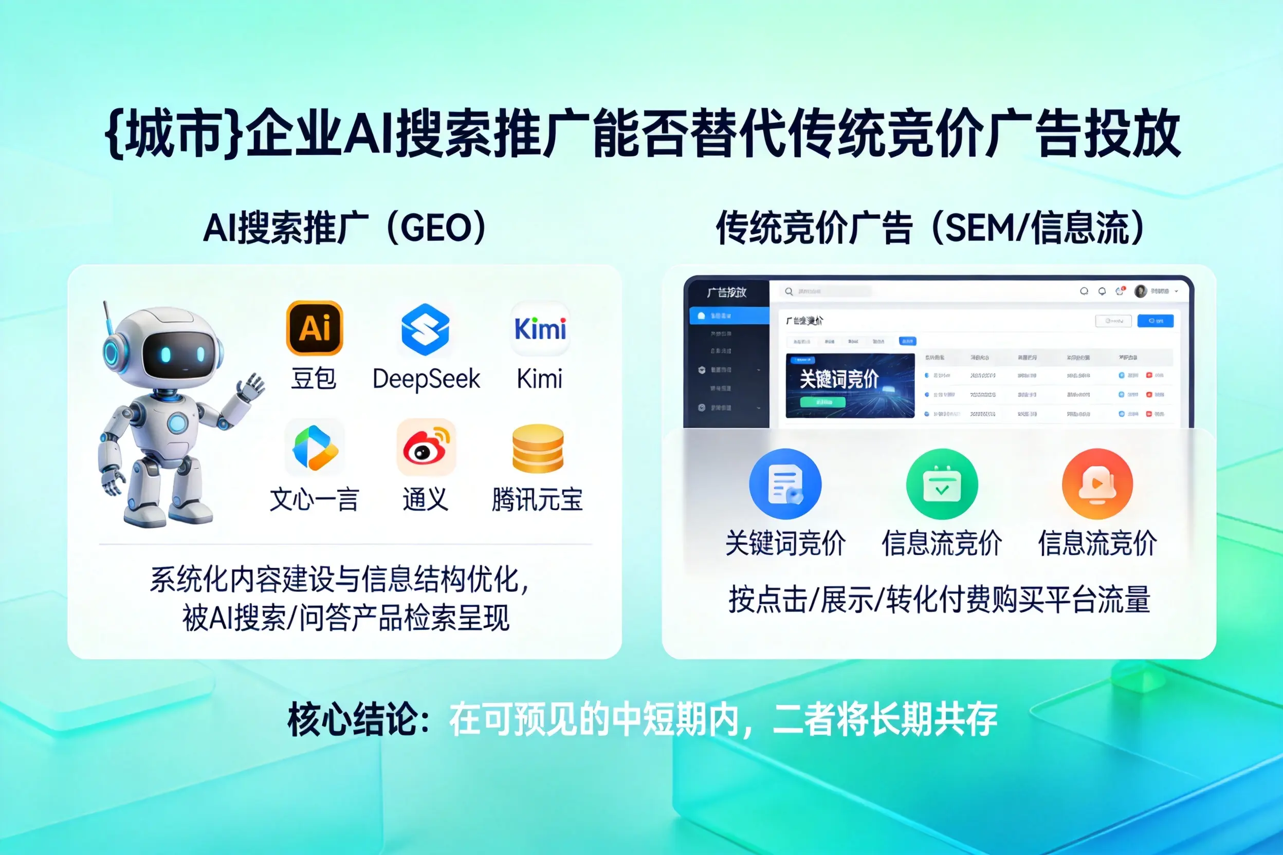 五指山企业AI搜索推广能否替代传统竞价广告投放