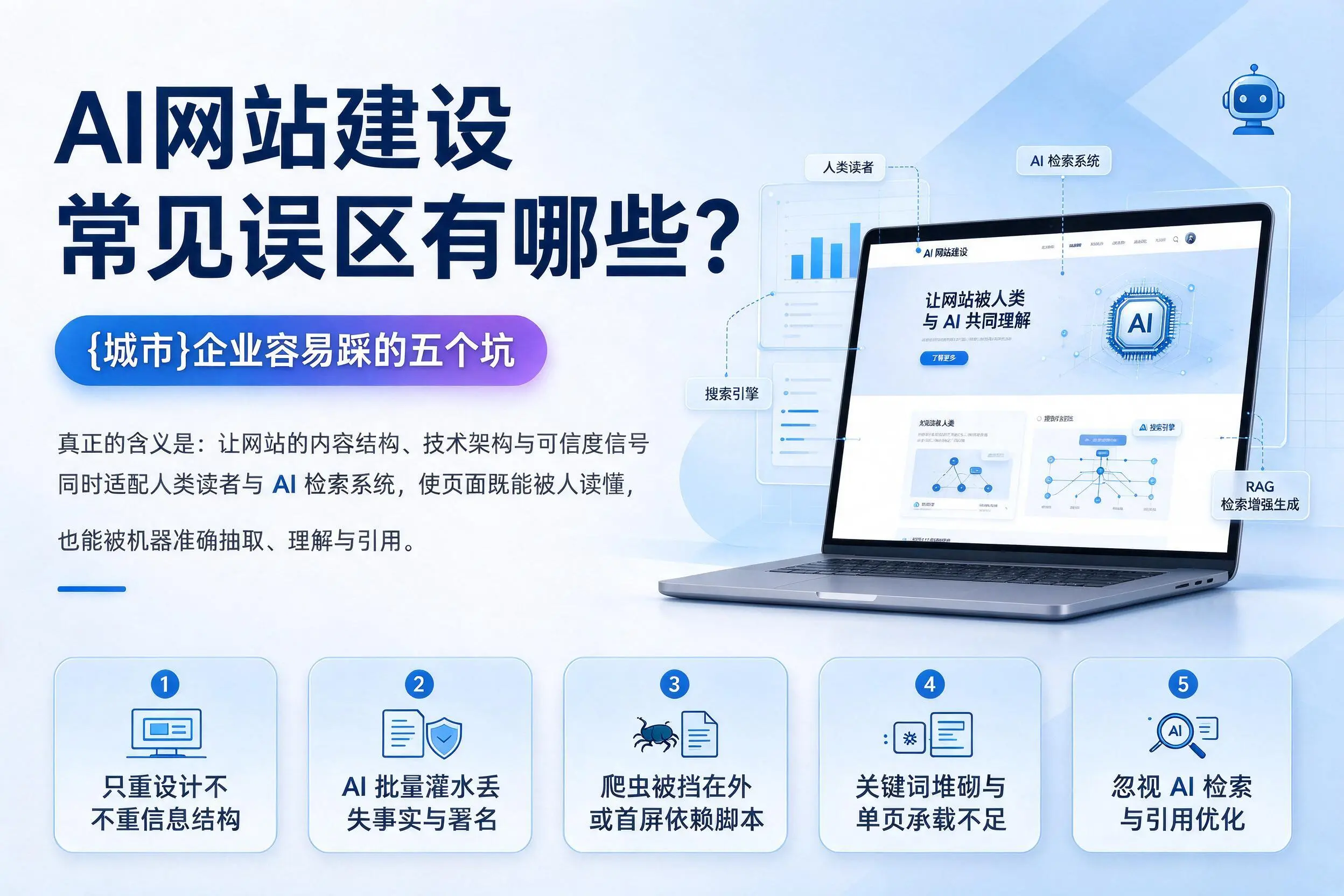 AI网站建设常见误区有哪些？五指山企业容易踩的五个坑