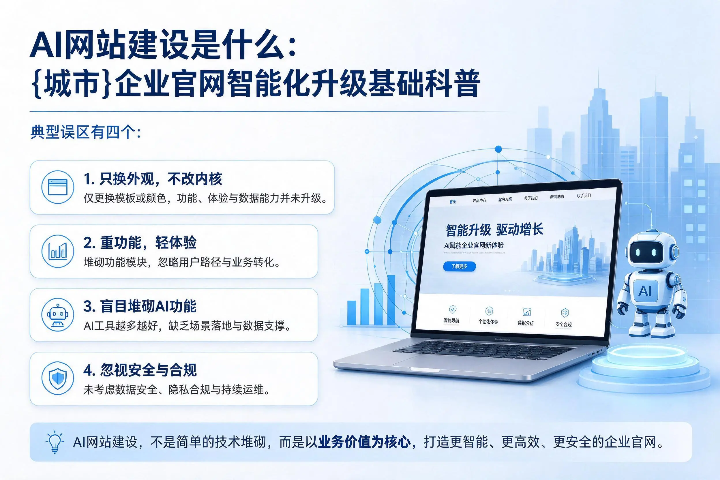 AI网站建设是什么：五指山企业官网智能化升级基础科普
