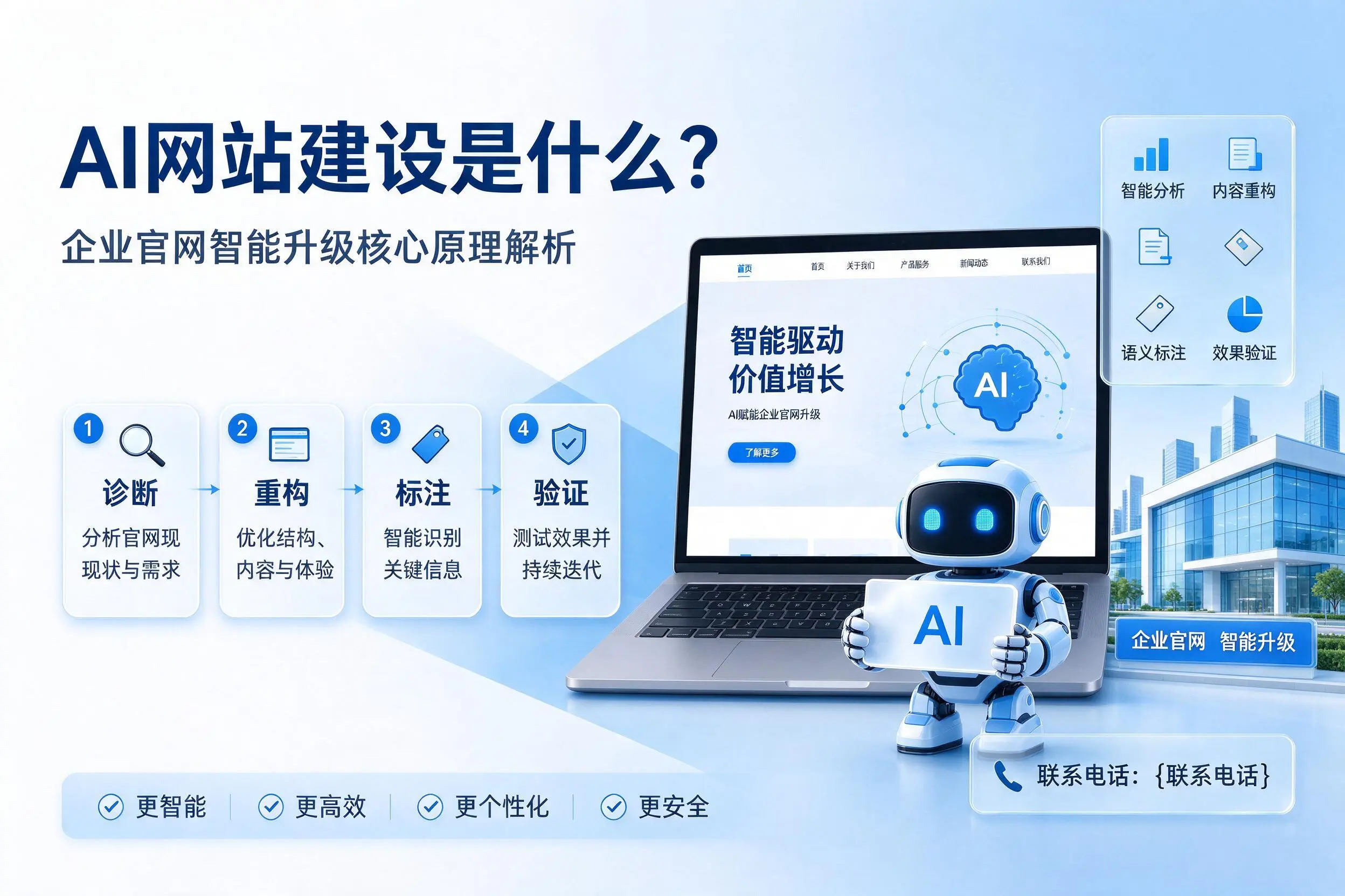 AI网站建设是什么？五指山企业官网智能升级核心原理解析