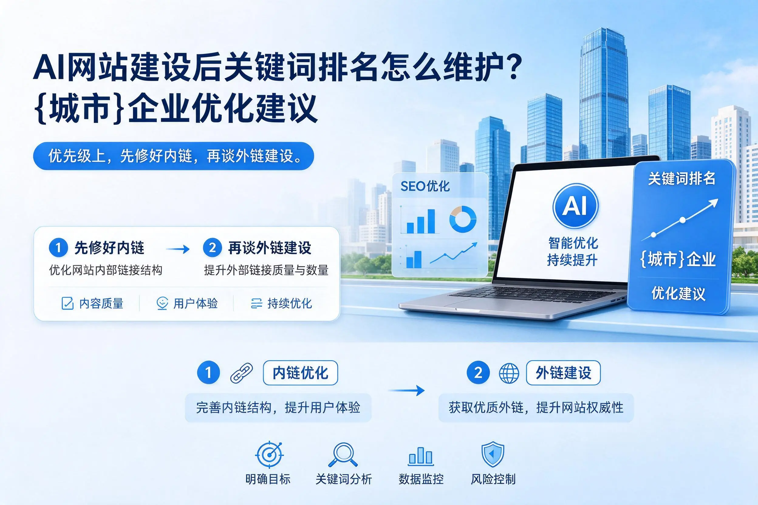 AI网站建设后关键词排名怎么维护?五指山企业优化建议