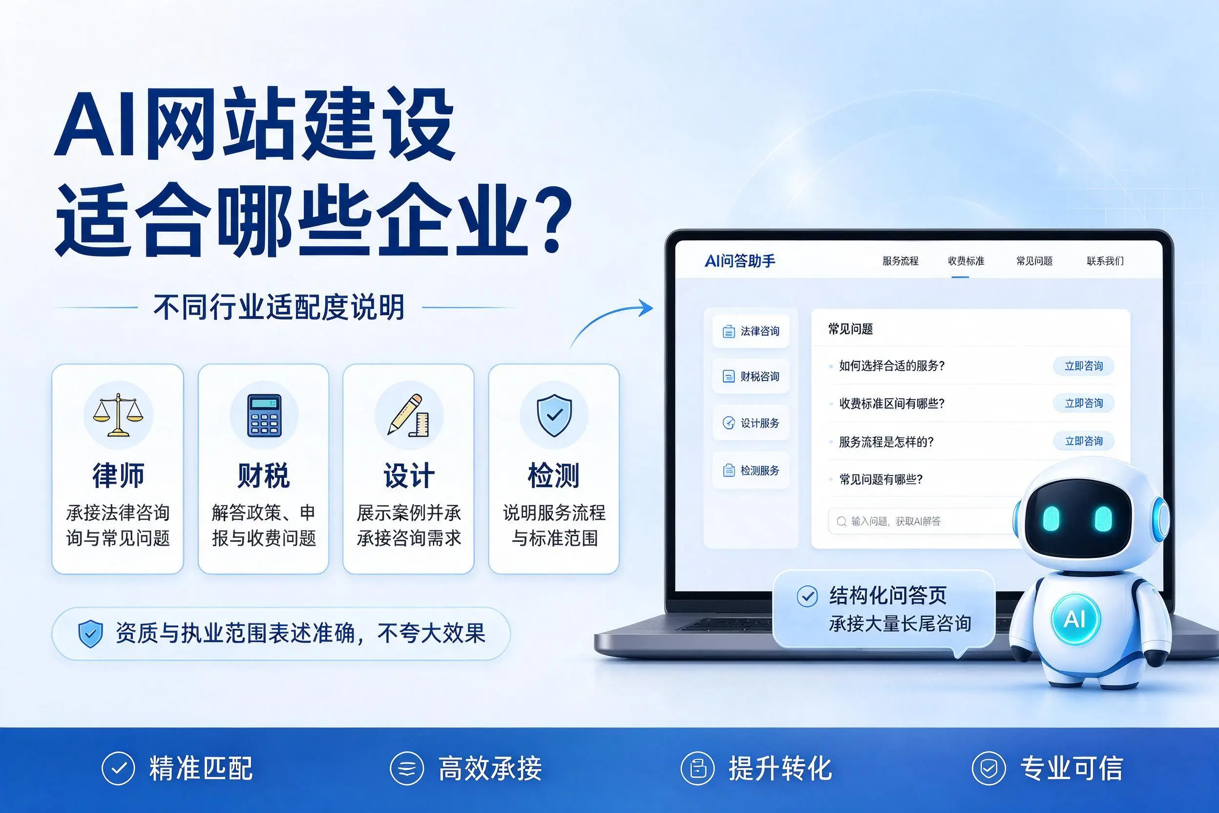 AI网站建设适合哪些企业?五指山不同行业适配度说明