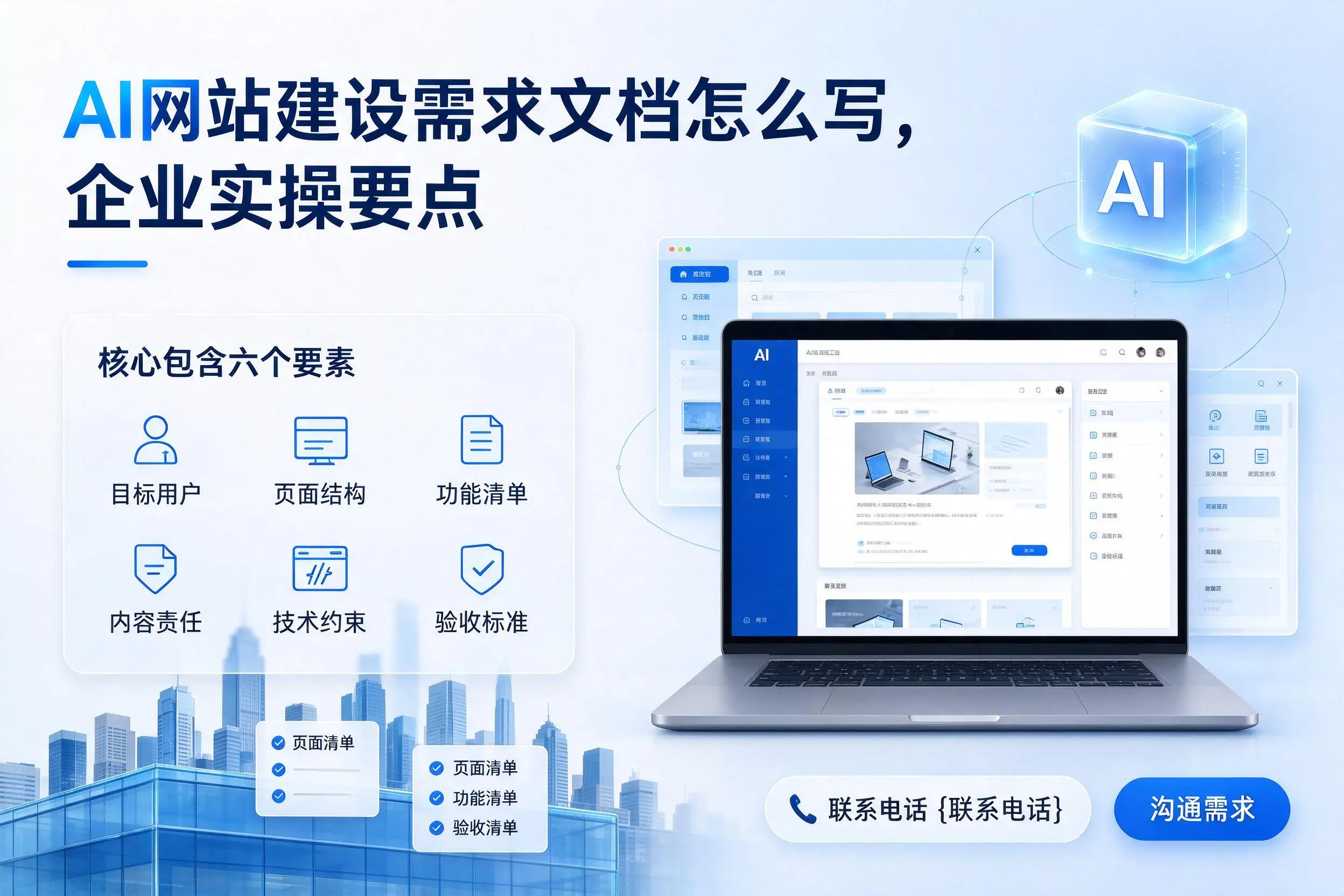 AI网站建设需求文档怎么写，五指山企业实操要点